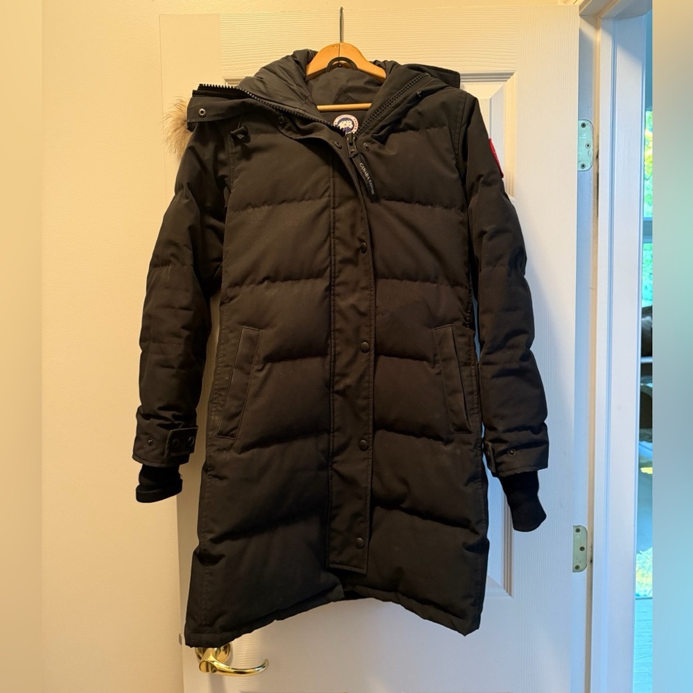Canada Goose Black Shelburne Heritage Parka Red Label - Small (with garment bag)